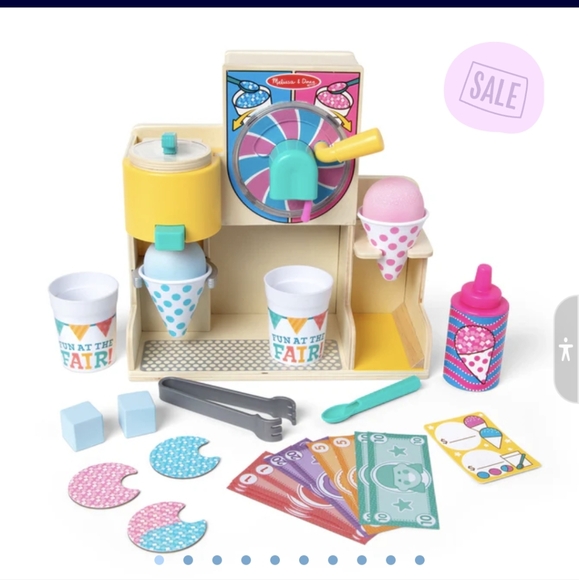 NWT Melissa and Doug Fun at the Fair Snow Cone & Slushie Playset Wooden … - Picture 12 of 16